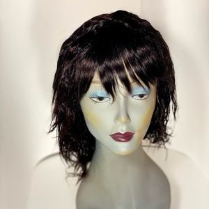 Kenya Dark Brown & Deep Red Wavy Medium Length Wig